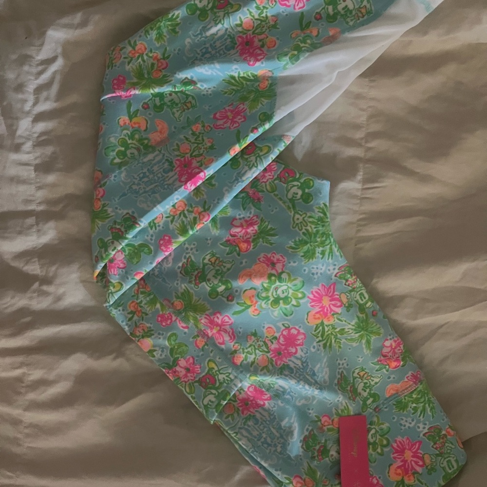 Disney Lilly Pulitzer Floral Leggings - Blue and Pink